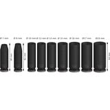 Bosch Professional PRO Impact Steckschlüsseleinsatz-Set 3/8", 9-teilig schwarz, tief