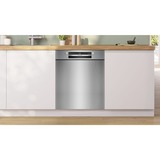 Bosch SMU2ITS09E Serie 2, Spülmaschine edelstahl (gebürstet), 60 cm, Home Connect
