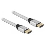 DeLOCK Ultra High Speed HDMI-Kabel 48 Gbps 8K 60Hz silber, 50cm