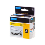 Dymo Rhino IND ORIGINAL Schriftband Vinyl 12mm x 5,5m, schwarz auf gelb permanent klebend, 18432