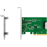 Icy Dock MB409A5 "EXLink" MCIO 8i (SFF-TA-1016) zu PCIe 5.0 x8 Adapter, Schnittstellenkarte 
