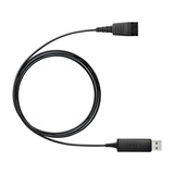 Jabra LINK 230 USB Adapter, USB-A Stecker > QD Stecker, Kabel schwarz