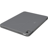 Logitech Combo Touch, Tastatur grau, DE-Layout, Scherenmechanik, für iPad Air 11" (M2) und iPad Air (5. Generation)