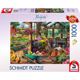 Schmidt Spiele Jeff Haynie: Gartenhaus, Puzzle 1000 Teile