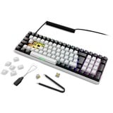 Sharkoon SKILLER SGK50 S2, Gaming-Tastatur weiß, DE-Layout, Gateron Yellow
