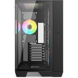 Sharkoon Steel Shark, Tower-Gehäuse schwarz, Tempered Glass x 2