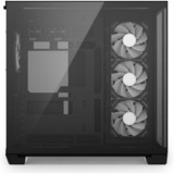 Sharkoon Steel Shark, Tower-Gehäuse schwarz, Tempered Glass x 2