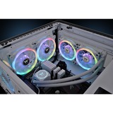 Thermaltake SWAFAN 14 RGB Radiator Fan TT Premium Edition White (3-Fan Pack), Gehäuselüfter weiß, 3er Pack, inkl. Controller