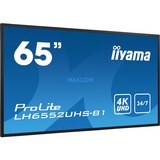 iiyama LH6552UHS-B1, Public Display schwarz, UltraHD/4K, Android, HDMI