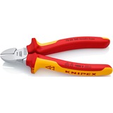 KNIPEX Seitenschneider 70 06 160, Schneid-Zange rot/gelb, Länge 125mm