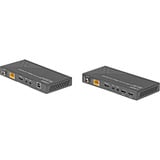 Lindy 150m Cat.6 HDBaseT KVM Extender, HDMI Verlängerung schwarz, HDMI 4K60, USB 2.0 & IR