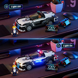 Lumibricks Cyberpunk Neoncity - Polizei Streifenwagen, Konstruktionsspielzeug 