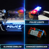 Lumibricks Cyberpunk Neoncity - Polizei Streifenwagen, Konstruktionsspielzeug 