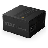 NZXT C750 GOLD CORE, PC-Netzteil schwarz, 1x 12-Pin High Power GPU, 3x PCIe, Kabel-Management, 750 Watt