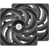 Thermaltake TOUGHFAN 12 Pro High Static Pressure PC Cooling Fan 120x120x25, Gehäuselüfter schwarz, 2 Fans Pack