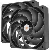 Thermaltake TOUGHFAN 12 Pro High Static Pressure PC Cooling Fan 120x120x25, Gehäuselüfter schwarz, 2 Fans Pack