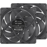 Thermaltake TOUGHFAN 12 Pro High Static Pressure PC Cooling Fan 120x120x25, Gehäuselüfter schwarz, 2 Fans Pack