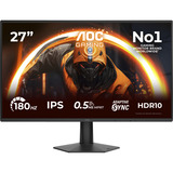 AOC 27G50F, Gaming-Monitor 68.6 cm (27 Zoll), schwarz, FullHD, HDMI, DP, 180Hz (OC), 144Hz Panel