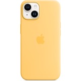 Apple Silikon Case mit MagSafe, Handyhülle gelb, Sonnenlicht, iPhone 14