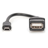Digitus USB Adapter / Konverter, OTG Typ mini B - A 