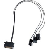 Lian Li UNI FAN SL120 LCD Wireless, Gehäuselüfter schwarz, 3er-Pack inkl. Controller, 120 mm