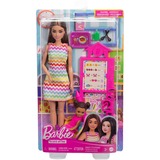 Mattel Barbie Lehrerin-Puppe mit Kleinkind-Puppe und Unterrichtszubehör 