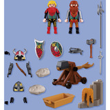 PLAYMOBIL 72117 Knights Steinkatapult Drachenritter, Konstruktionsspielzeug 