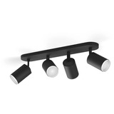 Philips HUE White & Color Ambiance Fugato 4er-Spot, LED-Leuchte schwarz