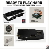 XFX Radeon RX 9060 XT Mercury OC, Grafikkarte schwarz, RDNA4, GDDR6, 2x DisplayPort, 1x HDMI 2.1