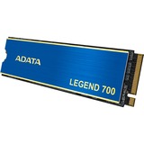 ADATA LEGEND 700 256 GB, SSD blau/gold, PCIe 3.0 x4, NVMe 1.4, M.2 2280