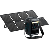 Anker SOLIX Tragbare Powerstation C300X + Faltbares Solarpanel PS60 grau, 288Wh, 300 Watt, 600 Watt SurgePad, PD 3.1