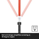 EINHELL Innensechskantschlüssel-Set farbig, 9-teilig, Schraubendreher 