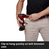 EINHELL Power X-Change Akku-Schlagbohrschrauber TE-CD 18/2 Li-i +64, 18Volt rot/schwarz, 2x Li-Ionen Akku 2,0Ah, Koffer + Bit-Bohrer-Set