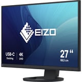 EIZO FlexScan EV2740S-BK, LED-Monitor 68.5 cm (27 Zoll), schwarz, UltraHD/4K. IPS, USB-C, HDMI, DP, USB-Hub
