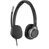 HP Poly Focus 625 Fold Stereo Bluetooth Headset (C56XSAA) schwarz, Bluetooth, USB-C-Dongle, 3,5 mm Klinke
