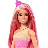 Mattel Barbie Royal-Puppe mit Haaren in Pink und Blond pink, Rock mit Schmetterlingsmuster und Zubehör