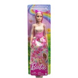 Mattel Barbie Royal-Puppe mit Haaren in Pink und Blond pink, Rock mit Schmetterlingsmuster und Zubehör