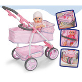 ZAPF Creation BABY born Deluxe Puppenwagen Blumen 