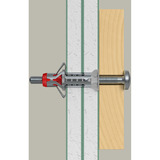 fischer Hohlraumdübel DuoHM 6x55 S PZ  4 Stück, mit Panhead-Schraube