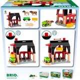 BRIO World Tierscheune mit Heuwaggon, Spielgebäude 