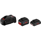 Bosch Starter-Set 18V, ProCORE 18V 4.0Ah + ProCORE 18V 5.5Ah + GAL 1880 CV Professional schwarz, 2x Akku + Ladegerät, AMPShare Alliance