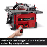 EINHELL Power X-Change Akku-Tischkreissäge TE-TS 36/8 T Li-Solo, 36Volt (2x18V) rot/schwarz, ohne Akku und Ladegerät