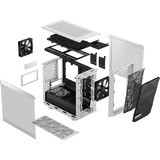 Fractal Design Meshify 2 Nano White TG clear tint, Tower-Gehäuse weiß, Tempered Glass