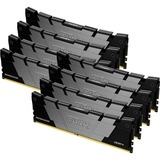 Kingston FURY DIMM 256 GB DDR4-3200 (8x 32 GB) Octo-Kit, Arbeitsspeicher schwarz/silber, KF432C16RB2K8/256, FURY Renegade Black XMP, INTEL XMP