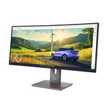 Lenovo ThinkVision P34WD-40, LED-Monitor 86.4 cm (34 Zoll), schwarz, WQHD, IPS, Curved, KVM, USB-Hub, USB-C, HDMI, DP, 120Hz Panel