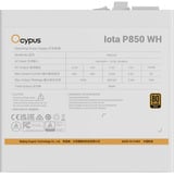 Ocypus Iota P850 White, PC-Netzteil weiß, 1x 12-Pin High Power GPU, 3x PCIe, Kabelmanagement, 850 Watt