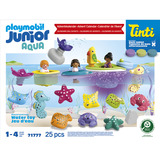 PLAYMOBIL 71777 JUNIOR & Tinti: Bunter Badespaß Adventskalender, Konstruktionsspielzeug 