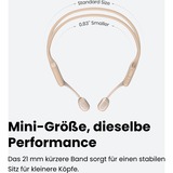 Shokz OpenRun Pro Mini, Kopfhörer beige, Bluetooth, IP55