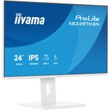 iiyama ProLite XB2497HSN-W1, LED-Monitor 60.5 cm (23.8 Zoll), weiß, FullHD, IPS, HDMI, DP, USB-C, USB-Hub, Daisy Chain, 100Hz Panel