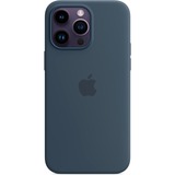 Apple Silikon Case mit MagSafe, Handyhülle blaugrau, Sturmblau, iPhone 14 Pro Max